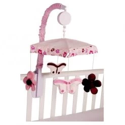 Amani Bebe Cot Mobile Raspberry Garden