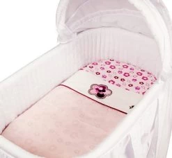 Amani Bebe - Raspberry Garden 3 Pc Bassinet Sheet Set
