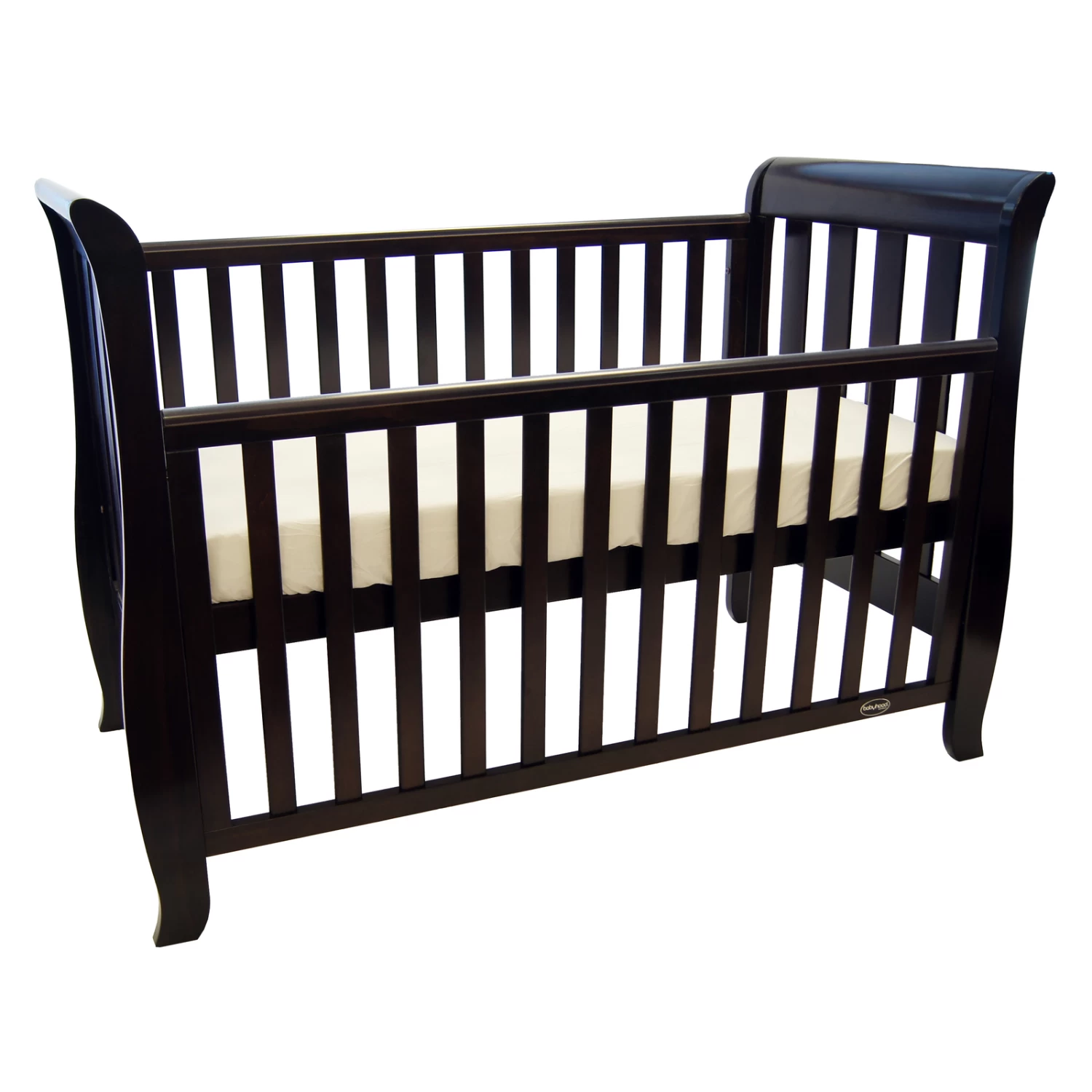 Classic Sleigh Cot - English Oak - Image 3