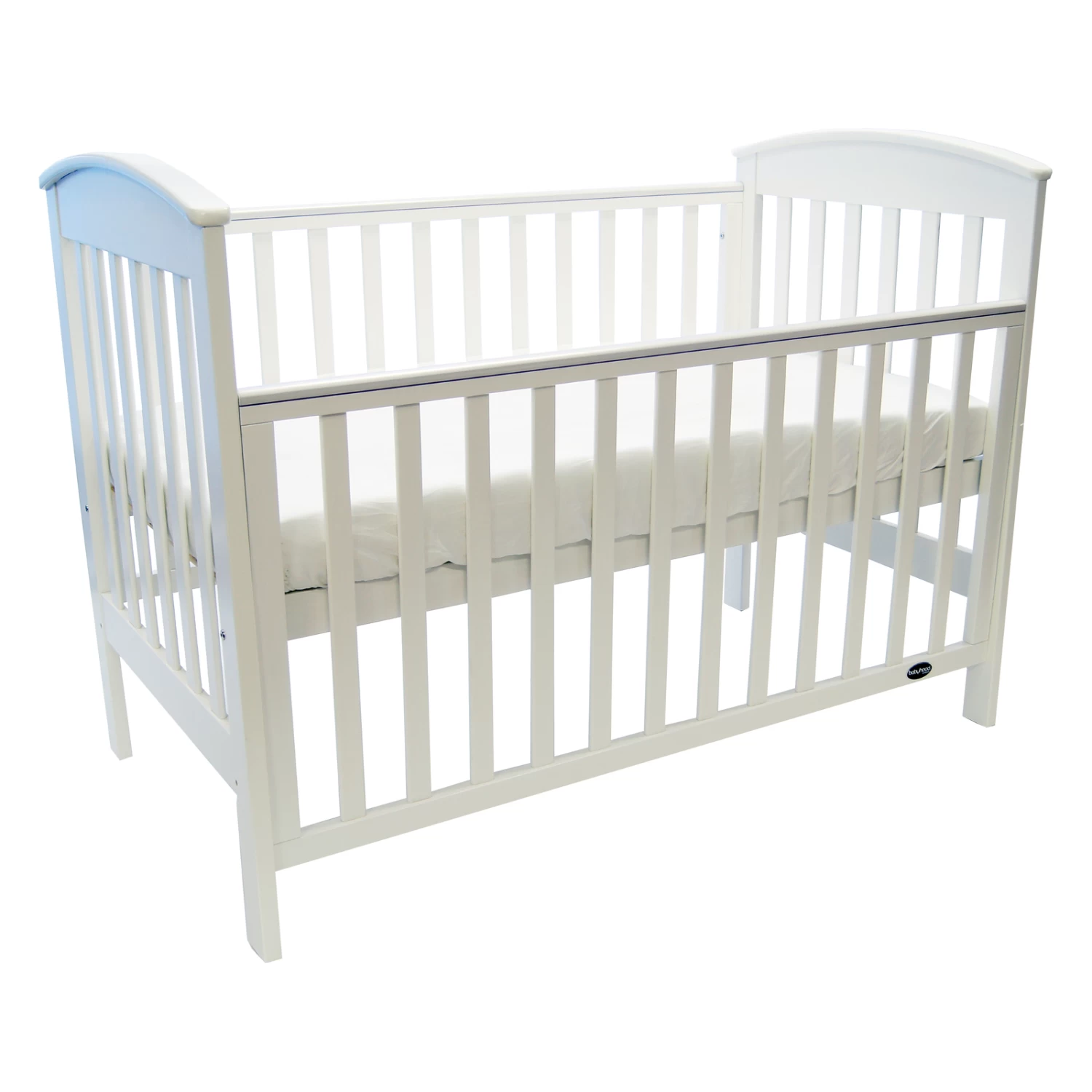 Babyhood Classic Curve Cot 4 In 1 White
