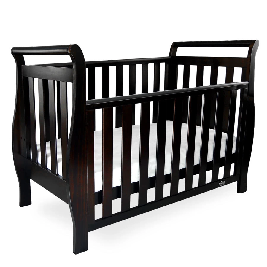 Georgia Sleigh Luxx Cot - English Oak - Image 3
