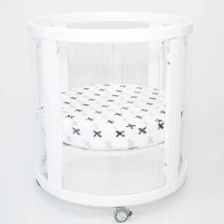 Amani Bebe 2Pce Fitted Sheet - Tic Tac Toe (Kaylula - Round & Oval)