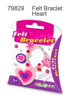 Felt Bracelet- Heart Craft Kit
