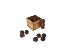 Wooden Fidget Block In Wooden Box
