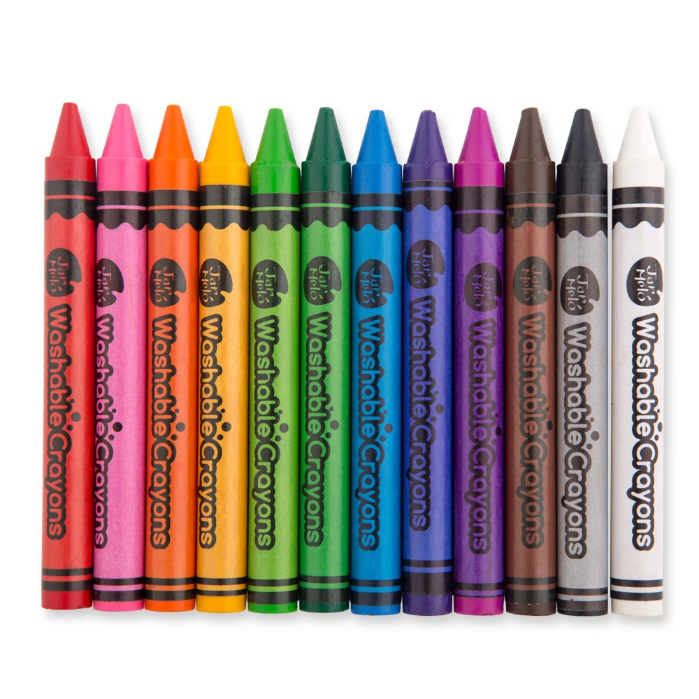 JarMelo Washable Crayons -Bulk Set 12-8 Packs - Image 3