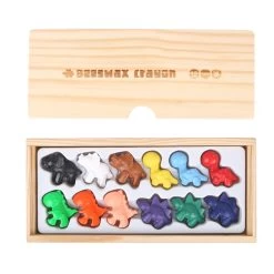 JarMelo Beeswax Crayon -Cute Dinosaurs -12 Colors