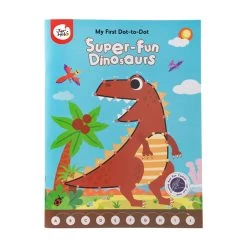 JarMelo My First Dot-To-Dot Drawing Book-Super Fun Dinosaurs