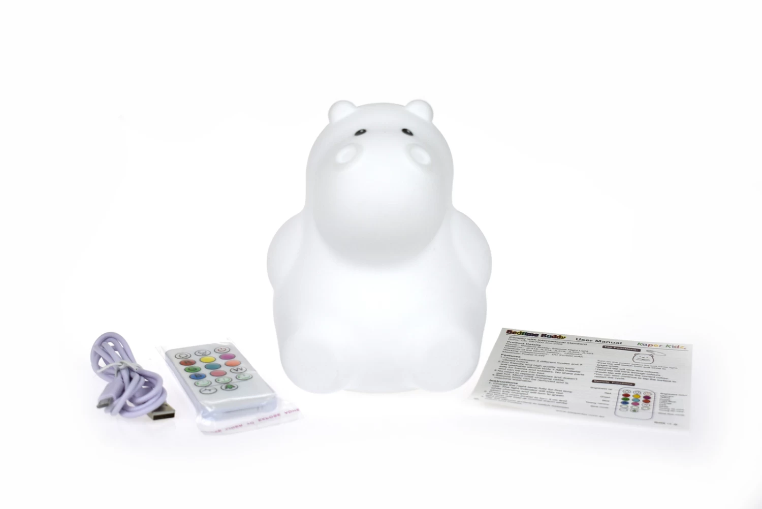 Kaper Kidz Bedtime Buddy Horace The Hippo Night Light - Image 7