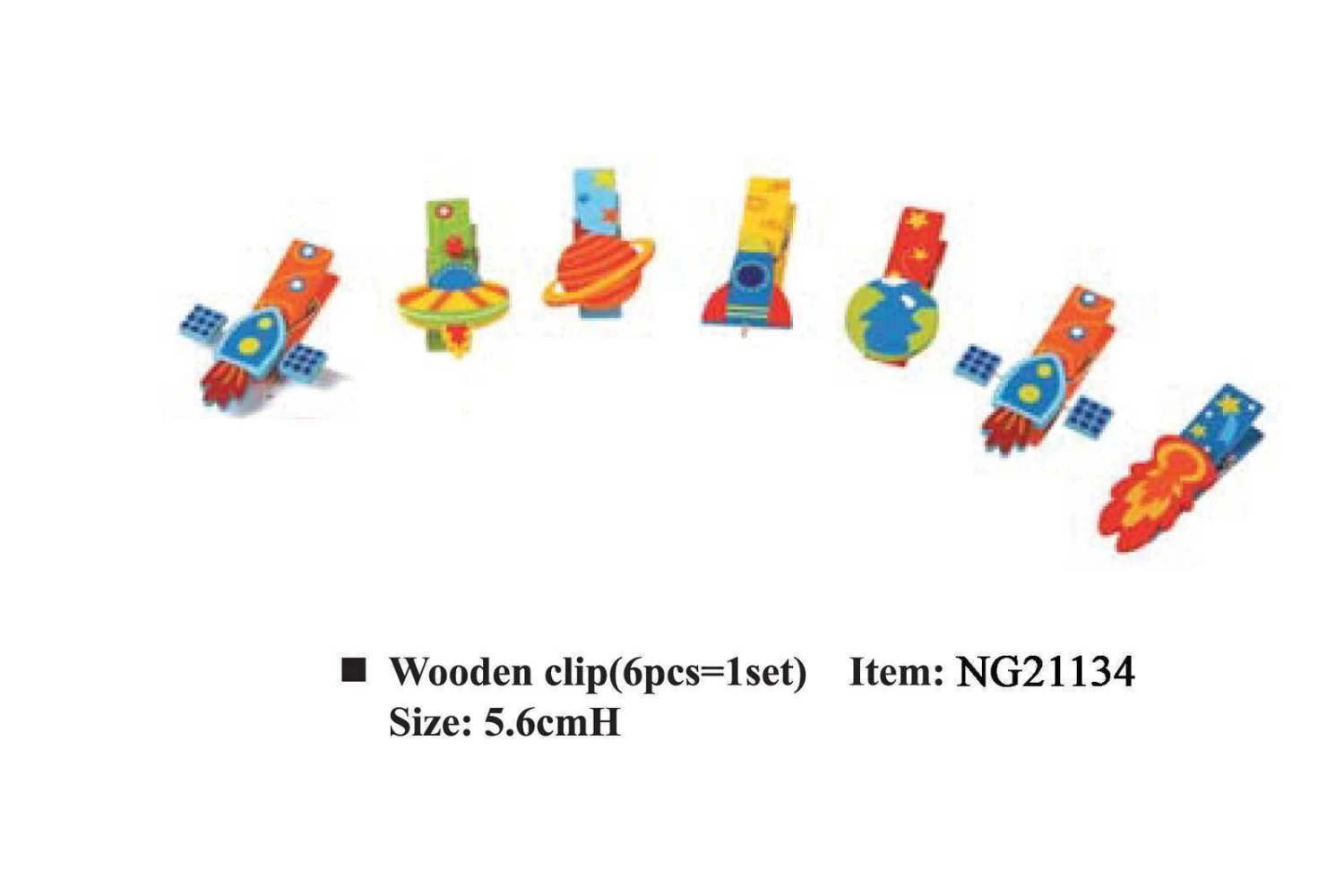 Kaper Kidz Space Wooden Peg