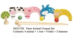 Farm Animal Croquet Set