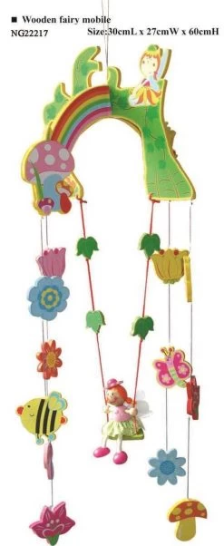 Kaper Kidz Wooden Fairy Mobile