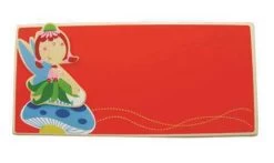 Red Fairy Door Name Plaque