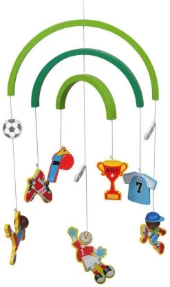 Kaper Kidz Wooden Soccer Mobile