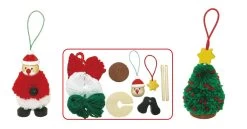 Diy Crafts-Christmas Pom Pom Craft Kit