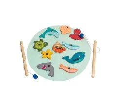 JarMelo Calm & Breezy Wooden Fishing Game