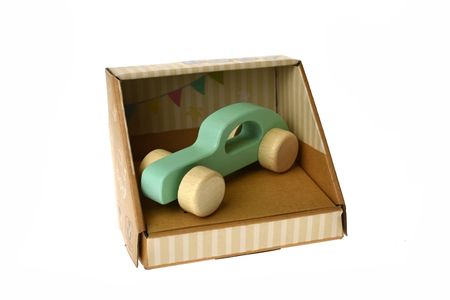 Calm & Breezy Calm & Breezy Wooden Car Green - Image 2