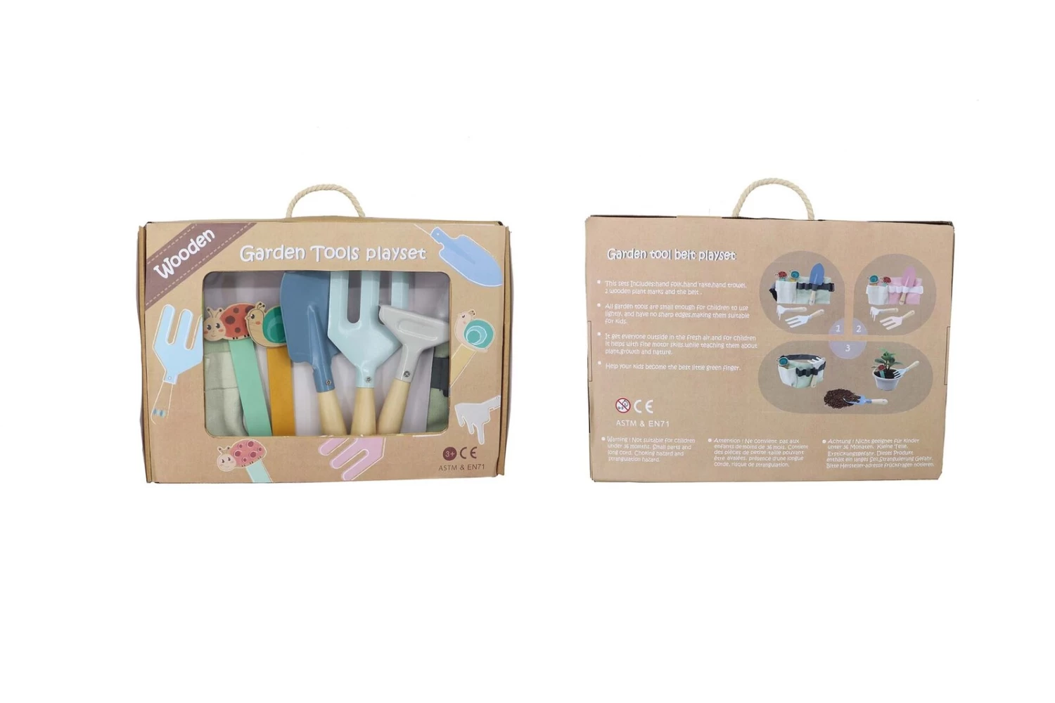 Kaper Kidz Calm & Breezy Kids Garden Tool Belt Blue - Image 4