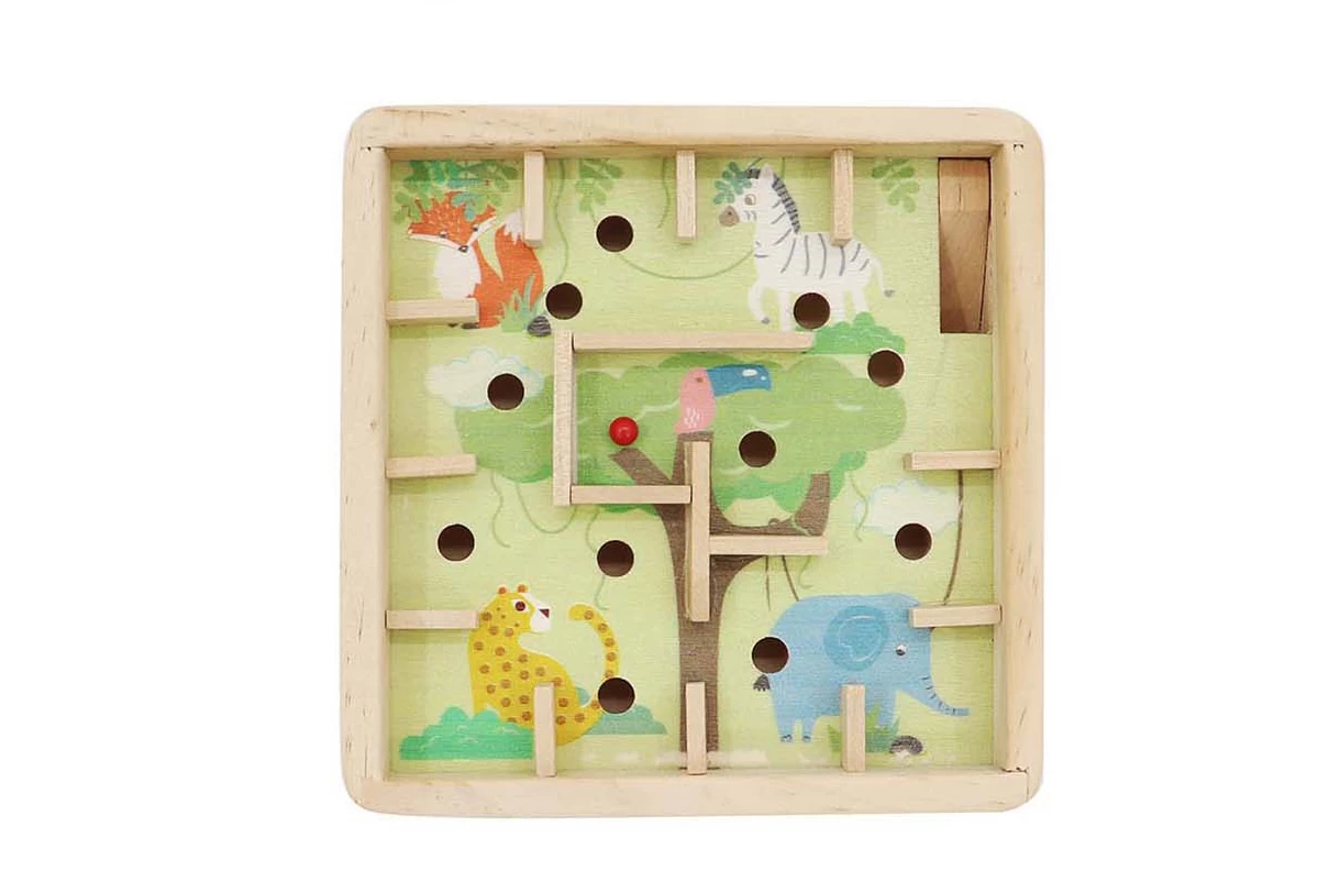 Kaper Kidz Wooden Jungle Animal Labyrinth