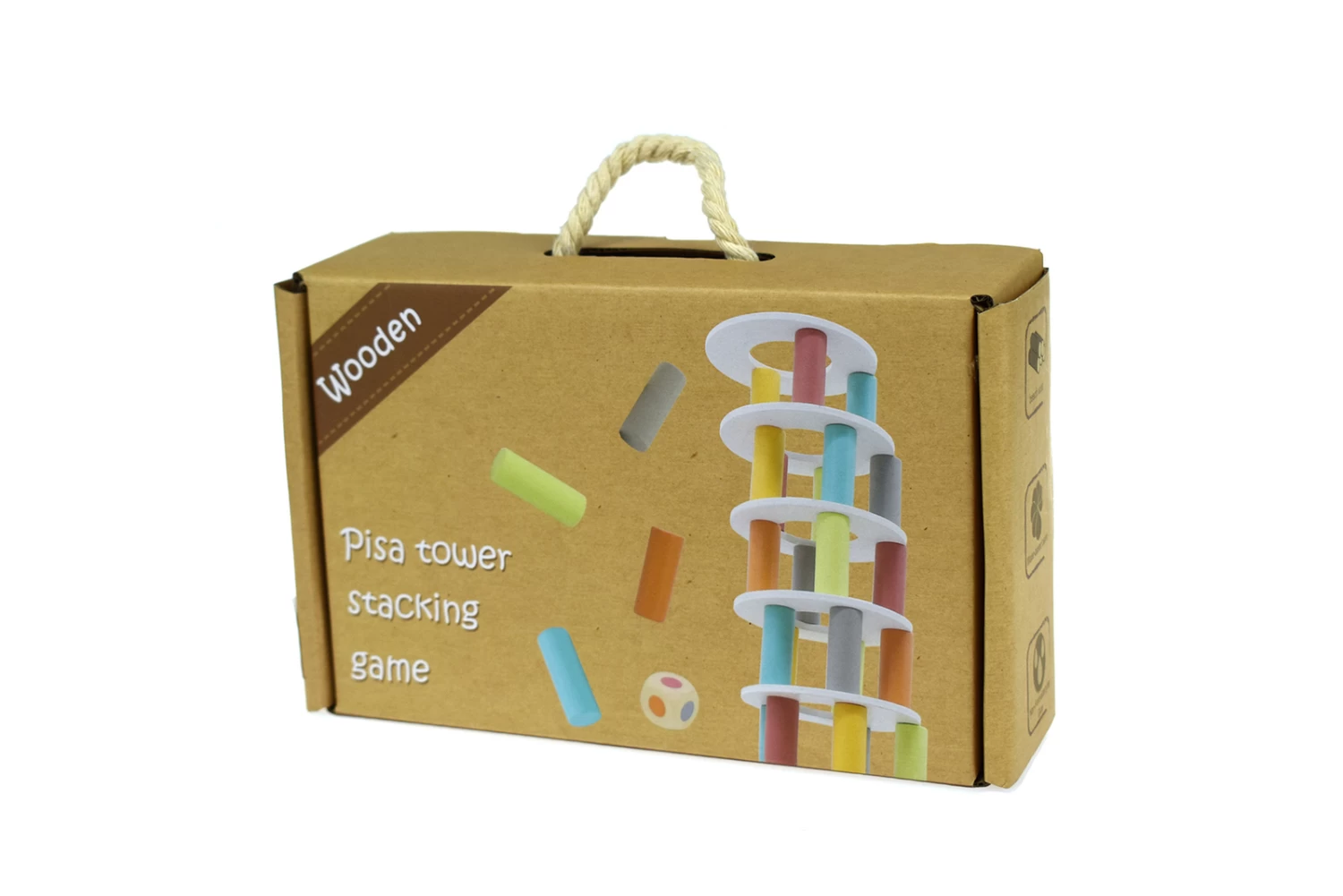 Kaper Kidz Wooden Pisa Tower Balancing Game - Image 4