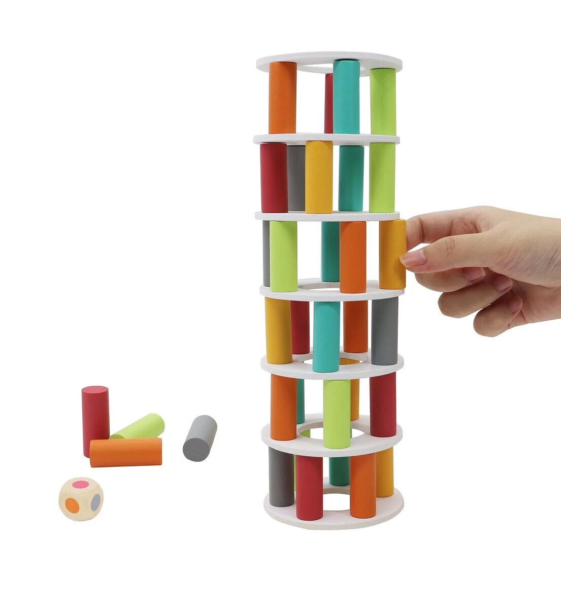 Kaper Kidz Wooden Pisa Tower Balancing Game