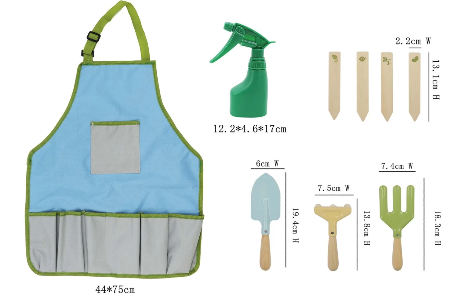 Kaper Kidz Calm & Breezy Kids Garden Tool Apron - Image 2