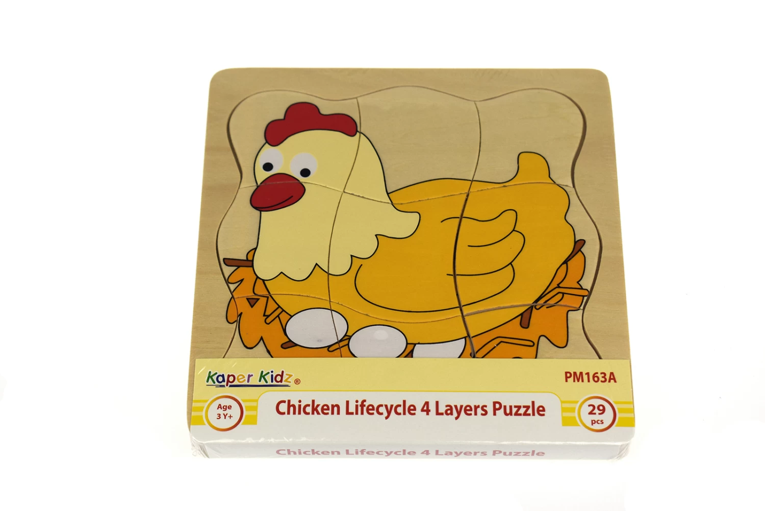Kaper Kidz Chicken Lifecycle 4 Layers Puzzle - Image 3