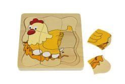 Kaper Kidz Chicken Lifecycle 4 Layers Puzzle