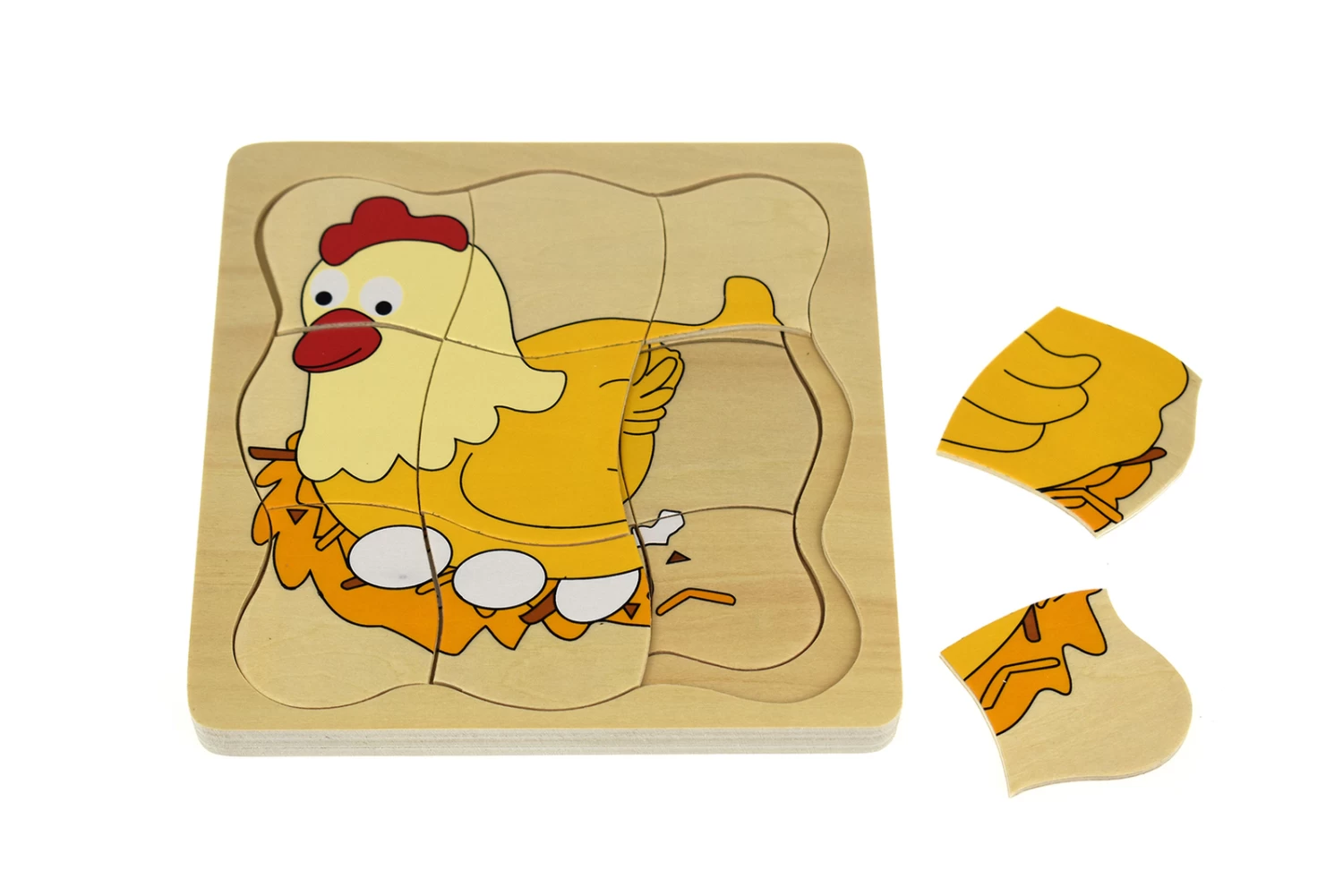 Kaper Kidz Chicken Lifecycle 4 Layers Puzzle