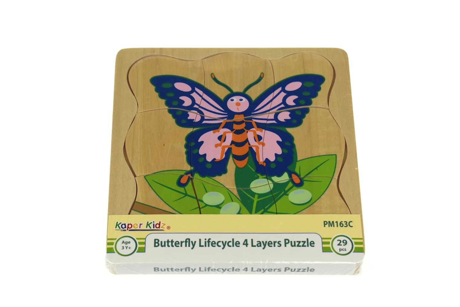 Kaper Kidz Butterfly Lifecycle 4 Layers Puzzle - Image 3