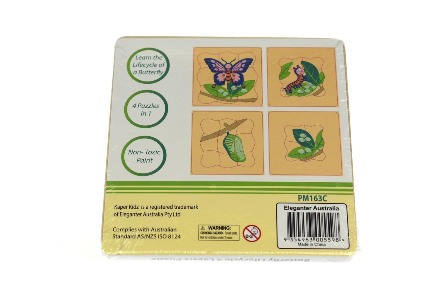 Kaper Kidz Butterfly Lifecycle 4 Layers Puzzle - Image 4