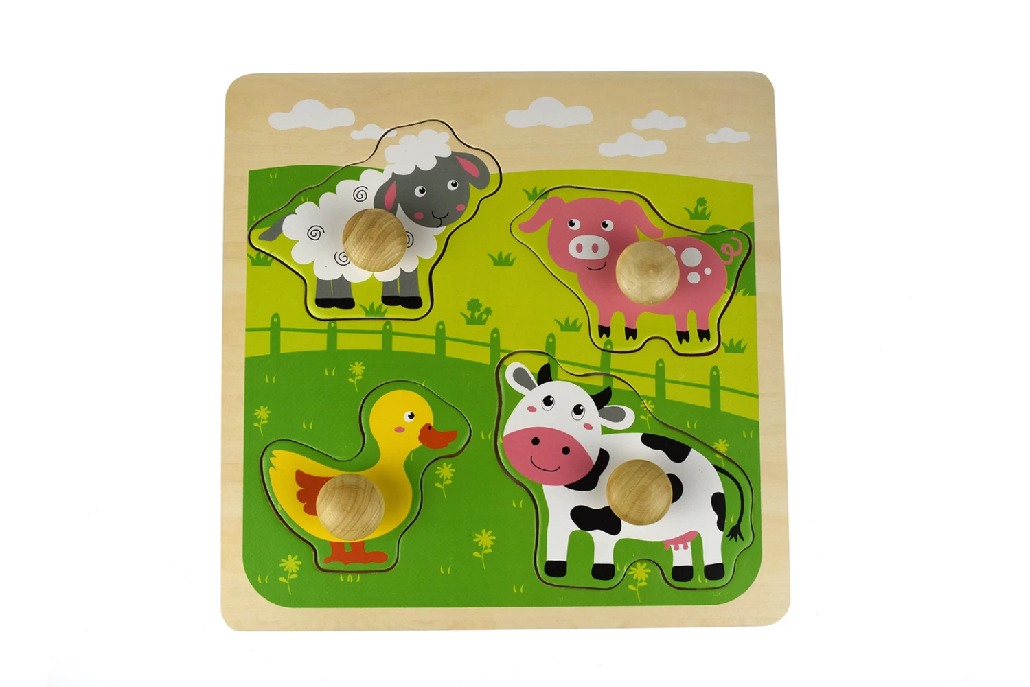 Kaper Kidz Farm Animal Large Peg Puzzle