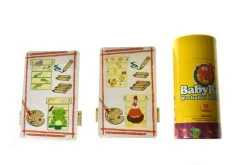 JarMelo 2 X Colouring Wooden Jacob's Ladder With 12 Colours Washable Markers