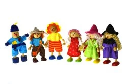Kaper Kidz Wizard Of Oz Flexi Doll Set Of 6