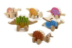 Kaper Kidz Price For One - Assorted Wooden Dinosaur - 6 Colour