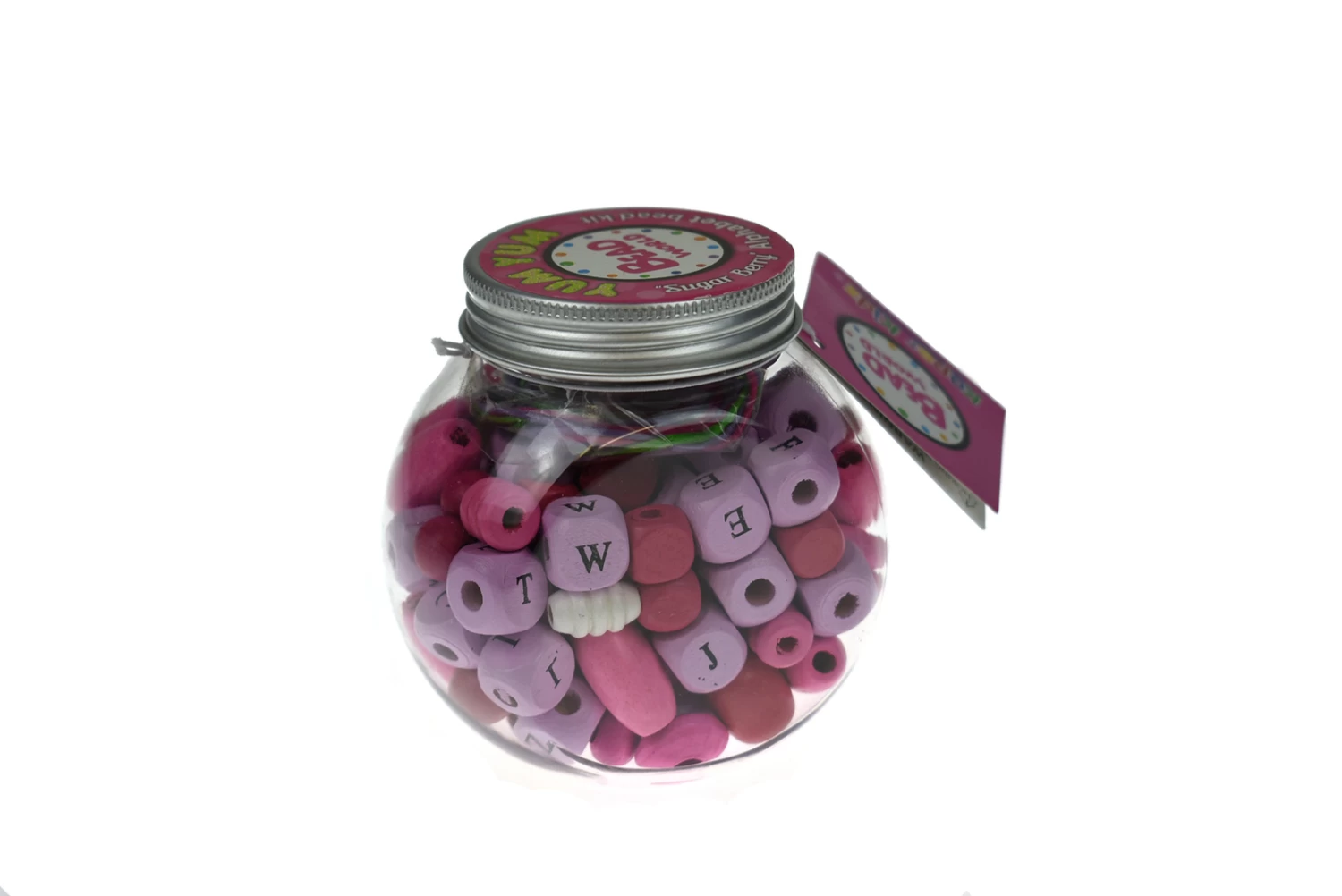 Kaper Kidz Yum Yum Diy Alphabet Bead Pink Sugar Berry Craft Kit
