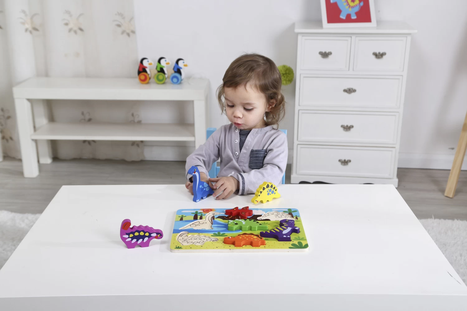 Chunky Puzzle Dinosaur - Image 2