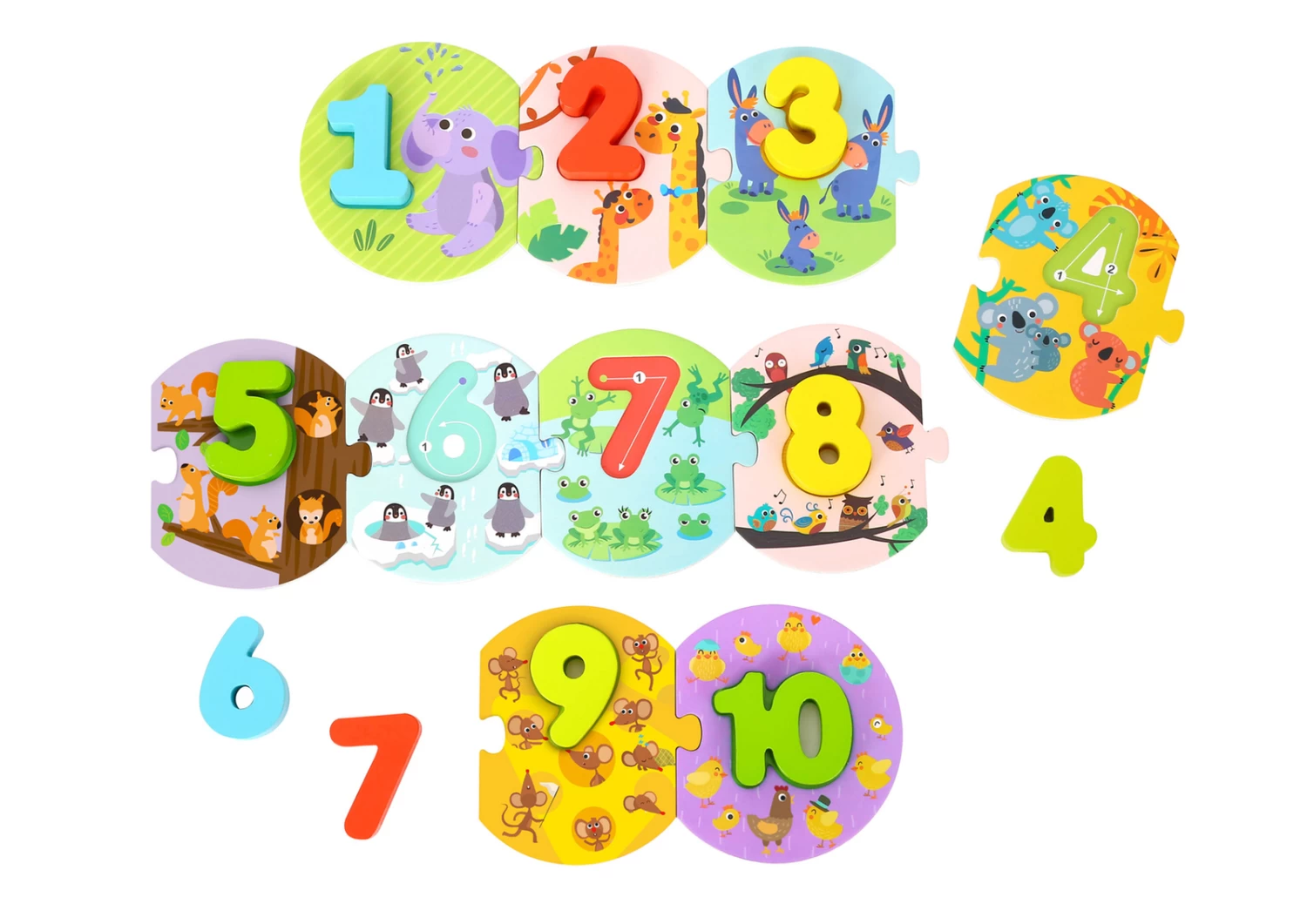 Tooky Toy Number Puzzle In Carry Box - Image 2