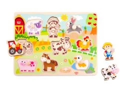 Tooky Toy Farm Peg Puzzle