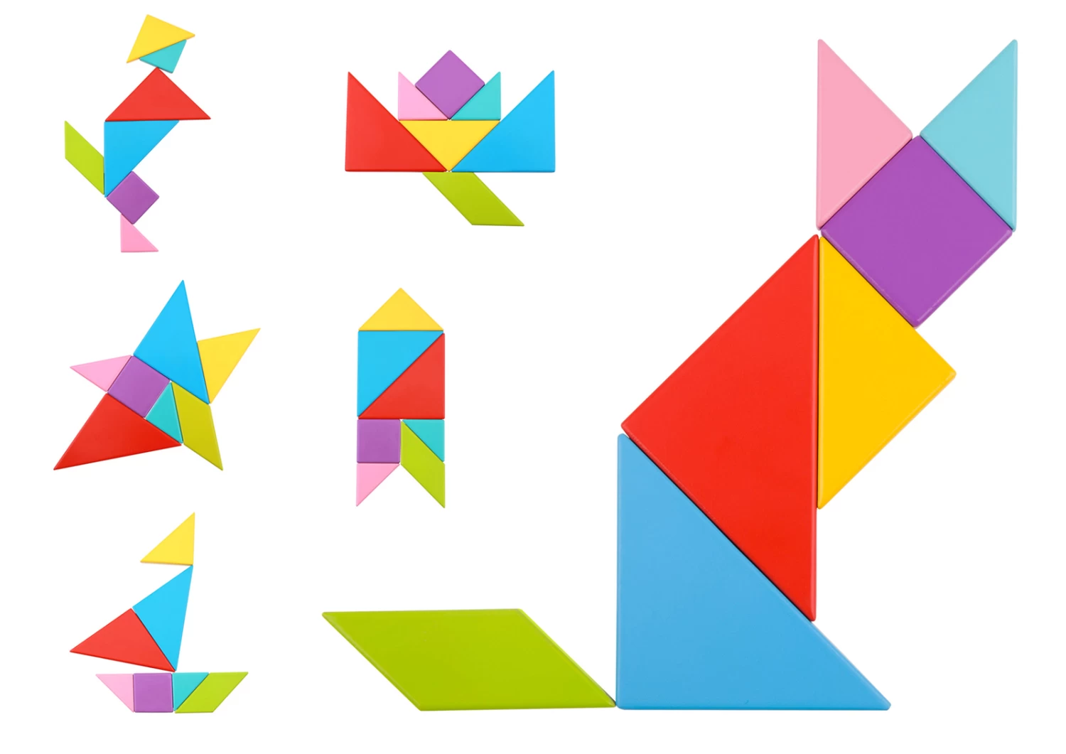 Tooky Toy Tangram Play Set - Image 3