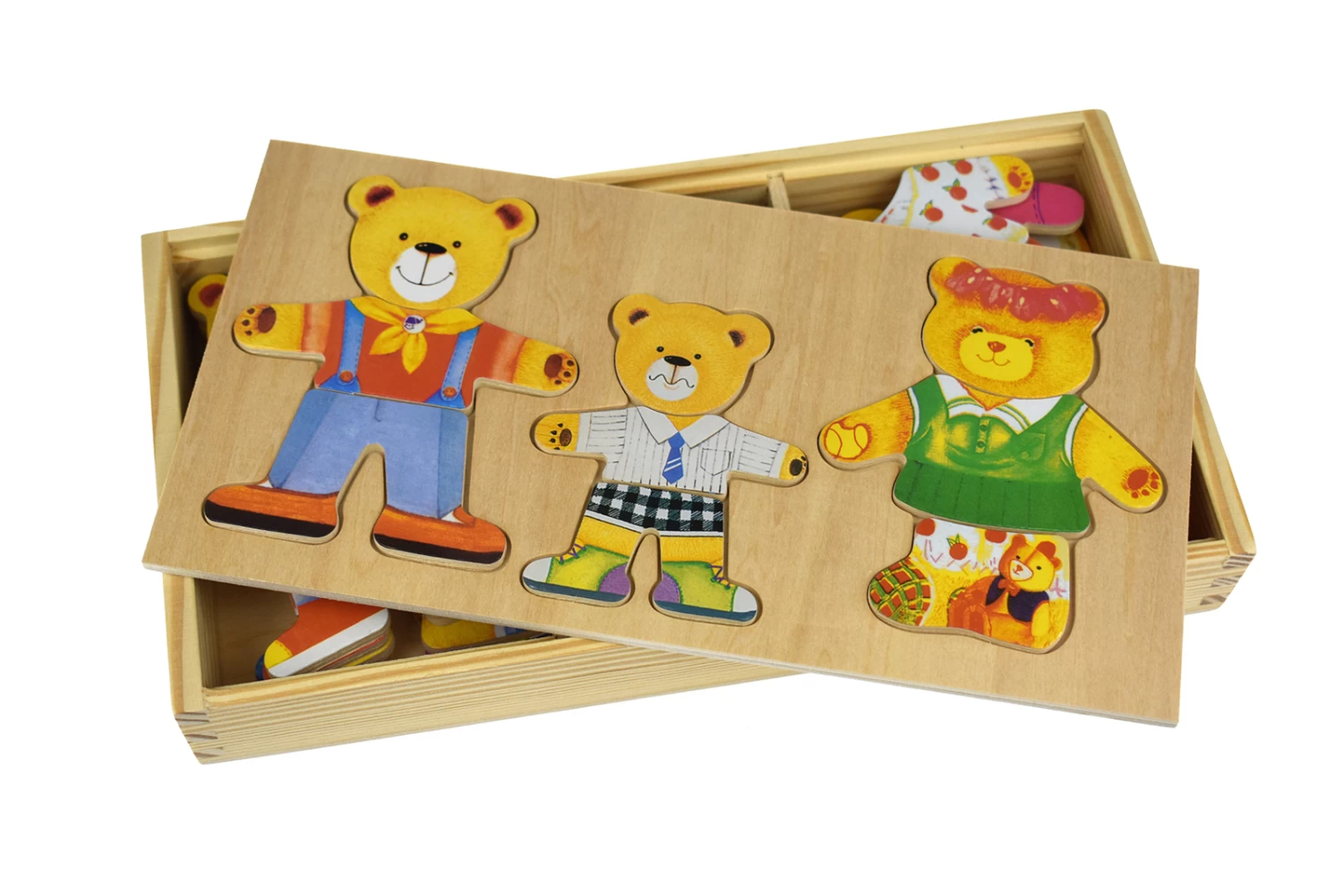 Kaper Kidz Dressing Bear Family