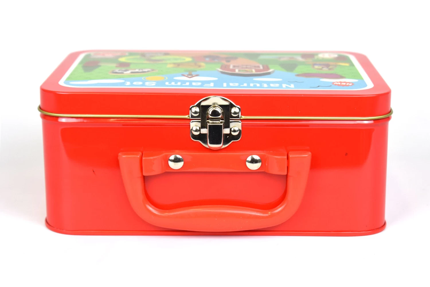 Wooden Farm Set Tin Case - Image 2