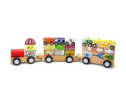 City Block Train With Cars