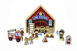 Kaper Kidz Metal Latch Playset Firestation