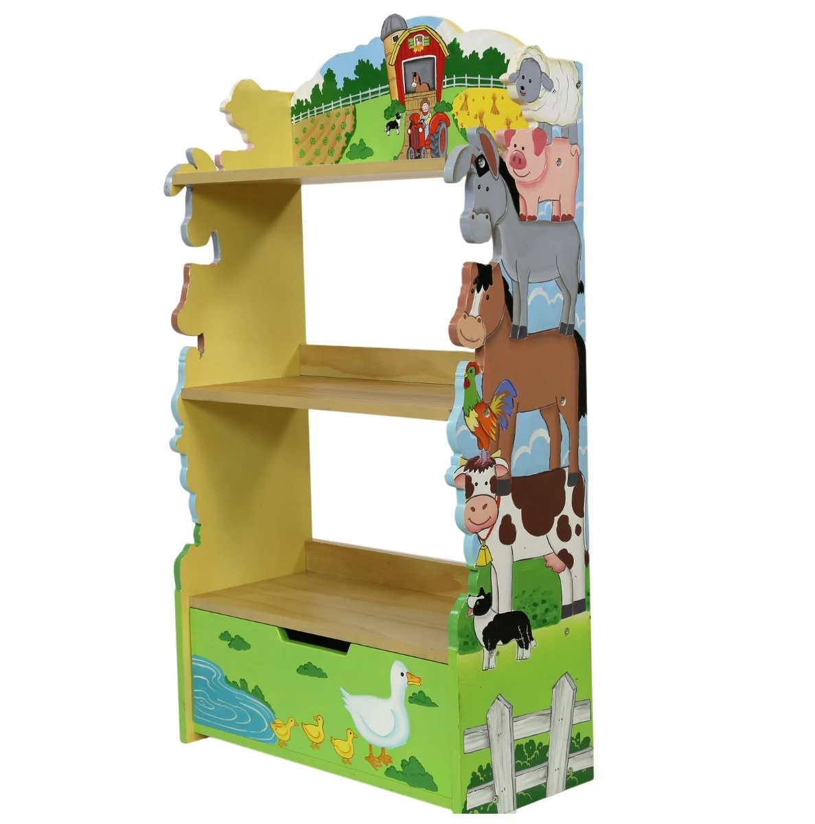 Fantasy Fields Happy Farm Animals Bookshelf - Image 2