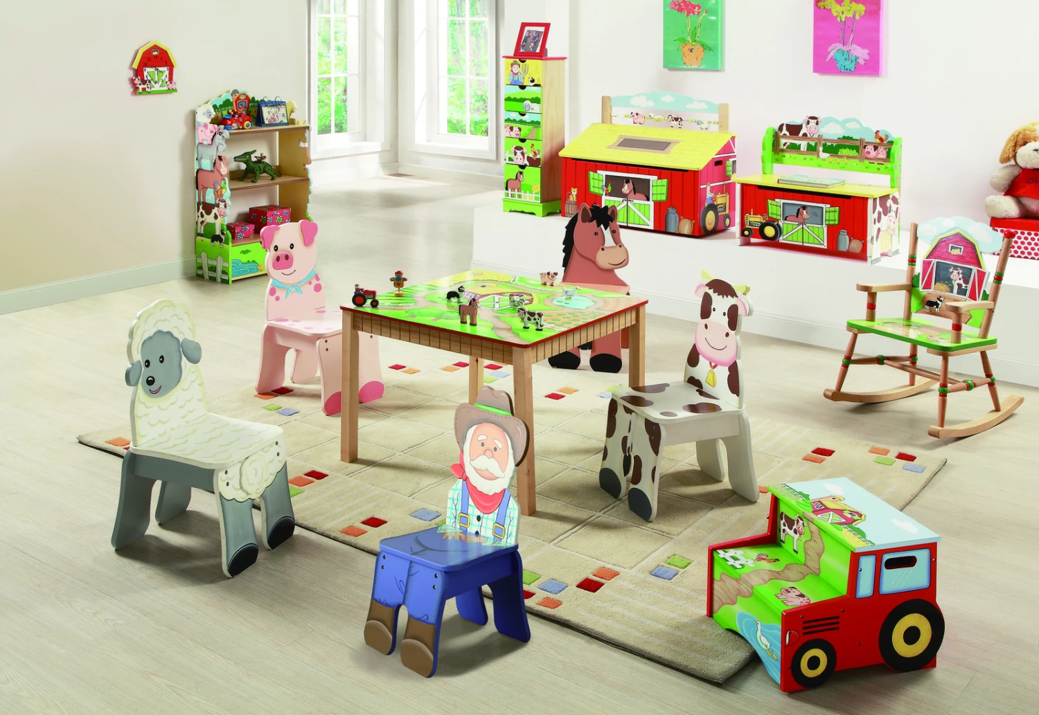 Fantasy Fields Happy Farm Animals Bookshelf - Image 3