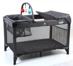 Veebee Sierra Cot - Slate Grey - Portacot